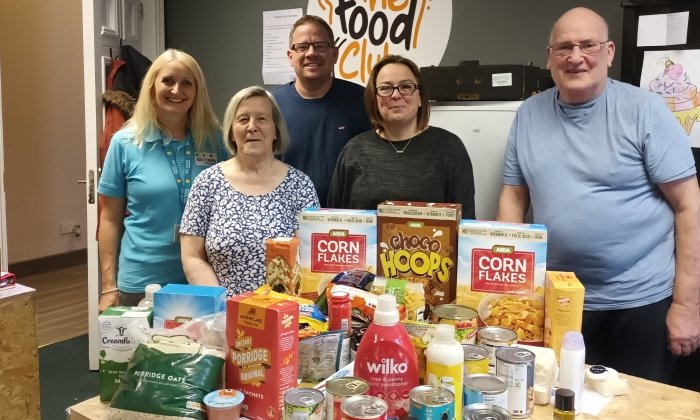 Six Town Housing distributes donations to Food Banks across Bury