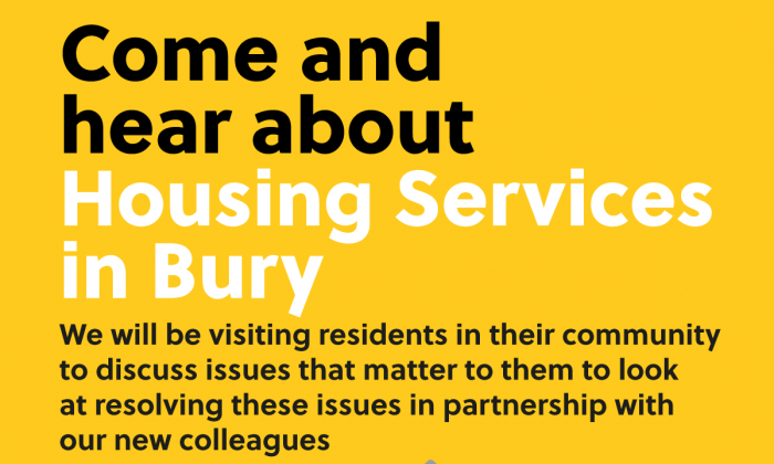 Come and hear about Housing Services in Bury