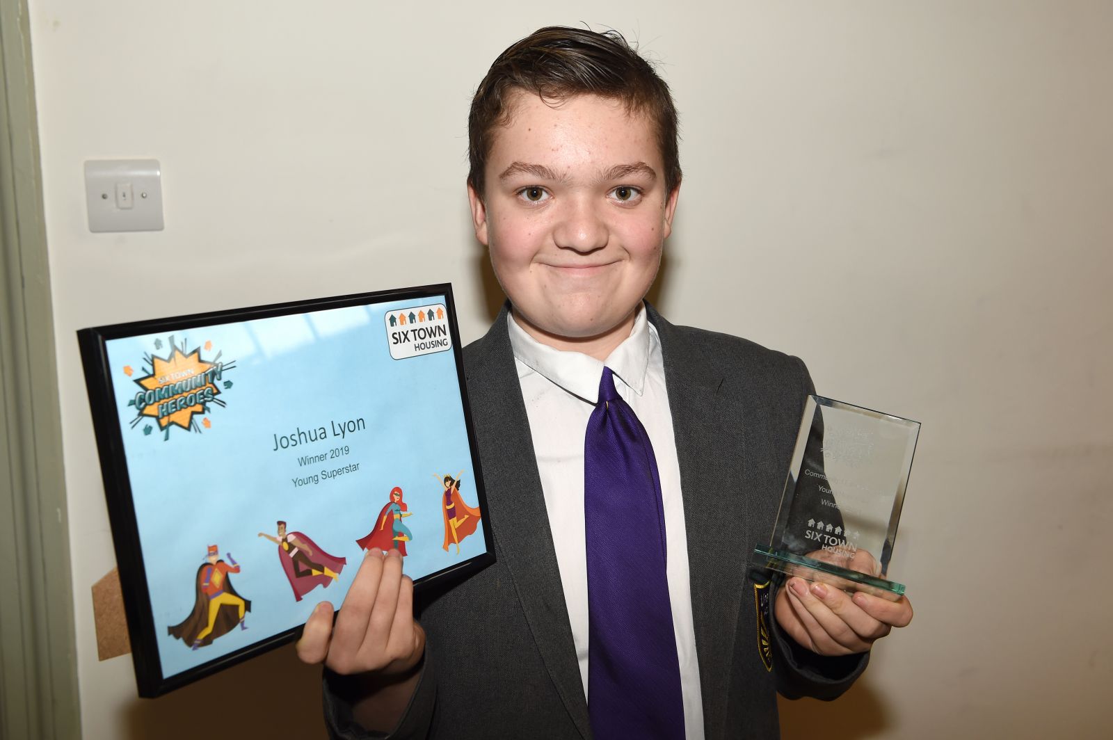 Joshua Lyon, winner of the Young Superstar award